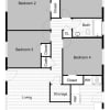 Floor plan: 4 Bed 1 Bath