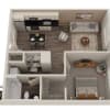 Floor plan: 1 Bedroom