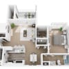 Floor plan: Hamptons 1B