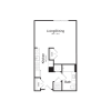 Floor plan: Studio (SA-B)