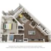 Floor plan: One-Bedroom (A2)