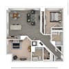 Floor plan: C18 - 2 bed/2 bath