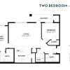 Floor plan: Two Bedroom C1