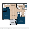 Floor plan: Two Bedroom B2