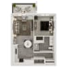 Floor plan: 1 Bedroom + 1 Bath with Garage