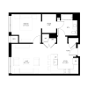 Floor plan: 1 Bed I