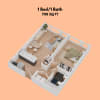 Floor plan: 1 Bedroom