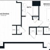 Floor plan: 2 Bed/2 Bath-2D