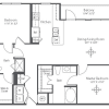 Floor plan: B 2 2Bed/2