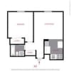 Floor plan: 1 Bed 1 Bath A2