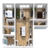 Floor plan: Two Bedroom C8