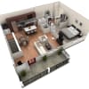 Floor plan: 1 BR Grand Overlook