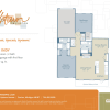Floor plan: The Indy - first floor apartments include a 1 car attached garage