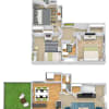 Floor plan: Hemlock with Fenced-In Yard