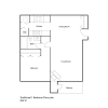 Floor plan: 1 Bedroom Traditional