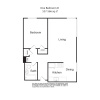 Floor plan: One Bedroom D
