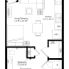 Floor plan: 0 Bedroom-A1