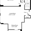 Floor plan: 1 Bedroom H