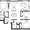 Floor plan: Three Bedroom - D (80%)
