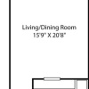 Floor plan: Longfellow Studio