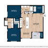 Floor plan: Two Bedroom A1