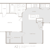 Floor plan: Willow 1 Bed 1 Bath