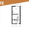 Floor plan: MFTE Urban 1 Bedroom - U22