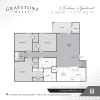 Floor plan: Three Bedroom Two Bathroom