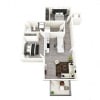 Floor plan: 2x2 B