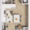 Floor plan: Studio 1 Bath