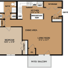 Floor plan: 1B1B-S