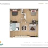 Floor plan: Canal Two Bedroom