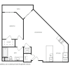 Floor plan: 1x1c