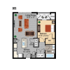 Floor plan: H1