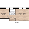 Floor plan: 1BR (A)