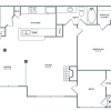 Floor plan: One Bedroom One Bath (780 SF)
