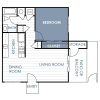 Floor plan: 1 Bedroom 1 Bathroom B
