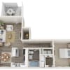 Floor plan: The Longleaf Apartment