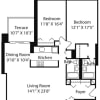 Floor plan: Longfellow Two Bedroom