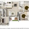 Floor plan: 3 Bedroom