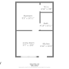 Floor plan: 1 Bed Fully Renovated