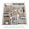 Floor plan: Two Bedroom