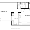 Floor plan: 1x1 - B1