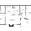 Floor plan: Medium 2 Bedroom