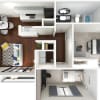 Floor plan: 2 Bedroom 1 Bath