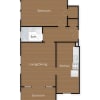 Floor plan: One Bedroom with Sunroom