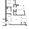 Floor plan: 2BD, 1BTH B1.1