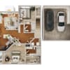 Floor plan: B2D