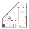 Floor plan: A3.A | 1 Bed | 1 Bath
