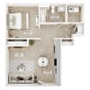 Floor plan: Studio Aspen Courtyard